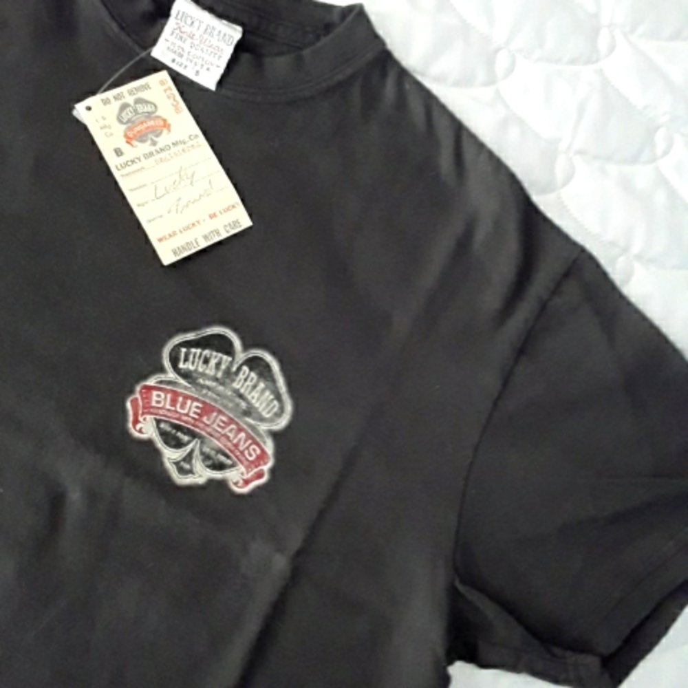 NWT Lucky Brand T-Shirt, washed black, Size S